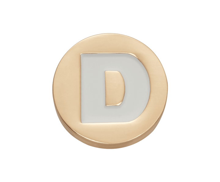 Gold Letter D