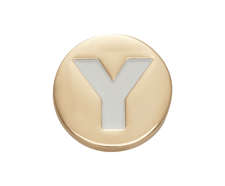 Gold Letter Y