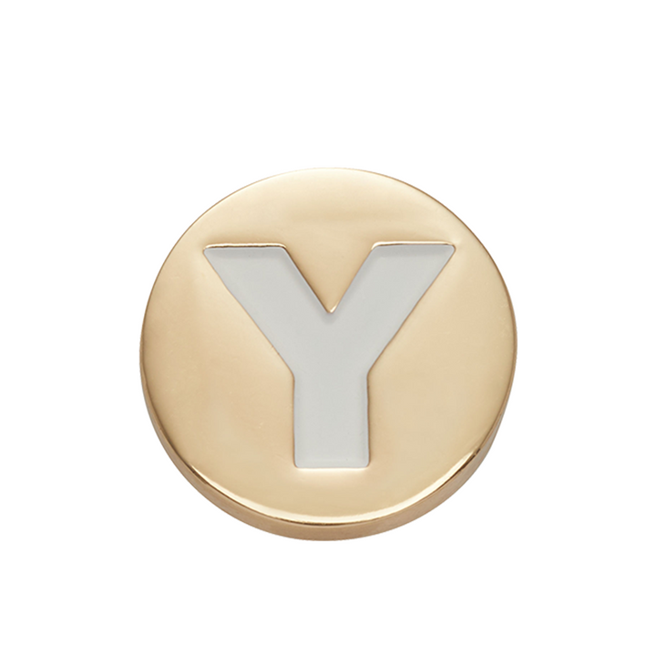 Gold Letter Y