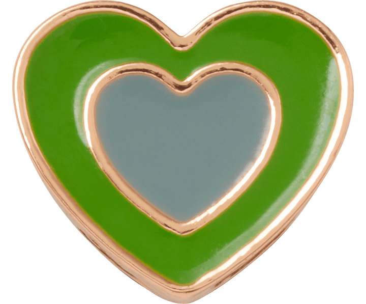 Green Double Heart