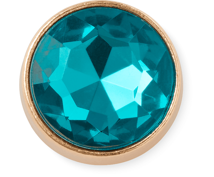 Aquamarine Circle Gem