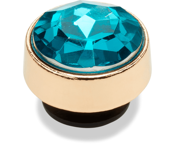 Aquamarine Circle Gem