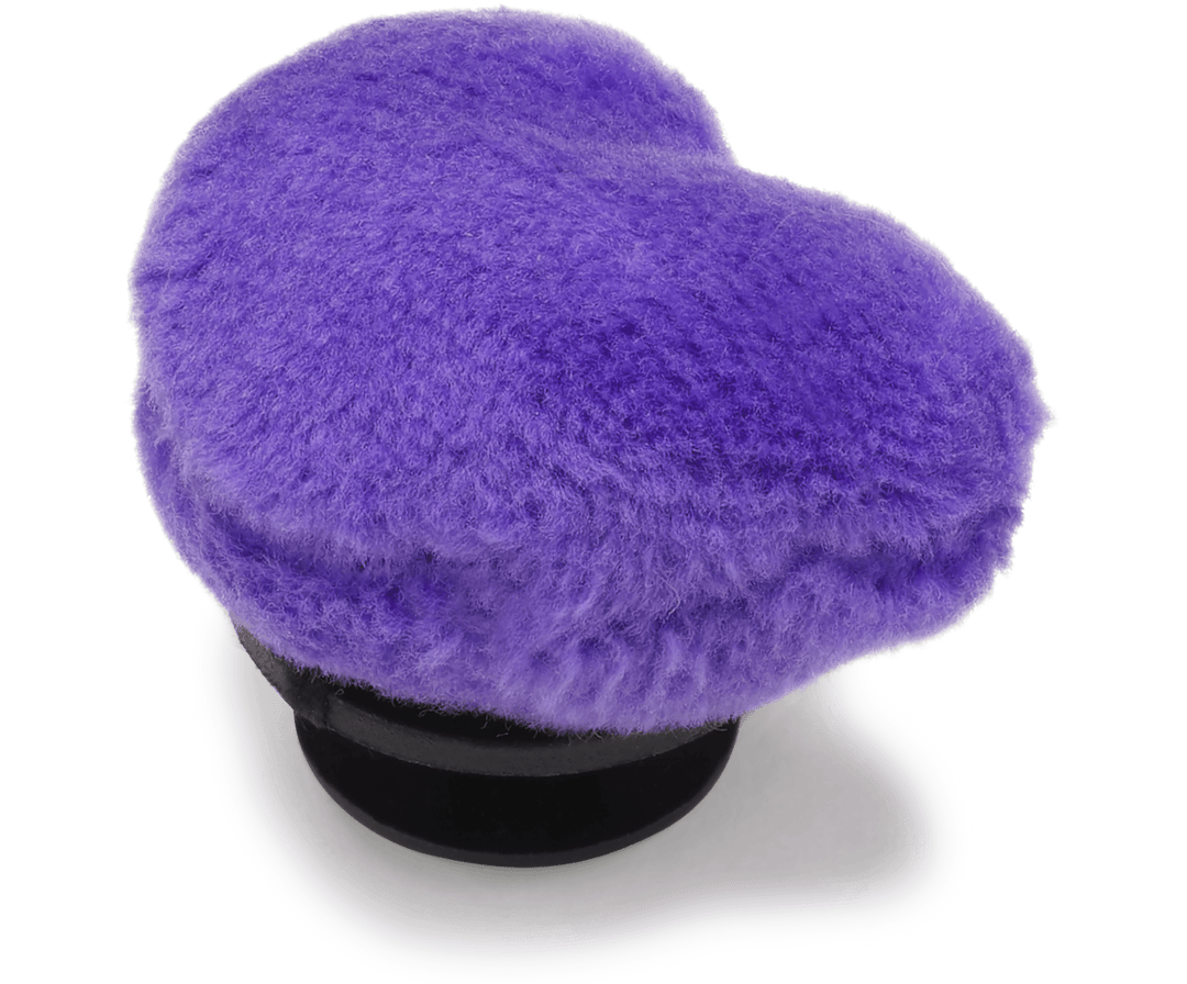 Purple Fuzzy Heart