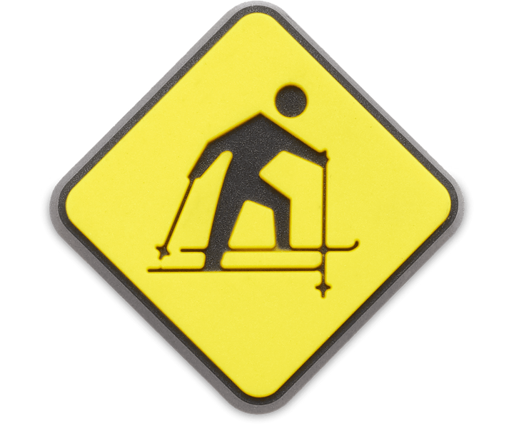 Ski Slope Warning Sign