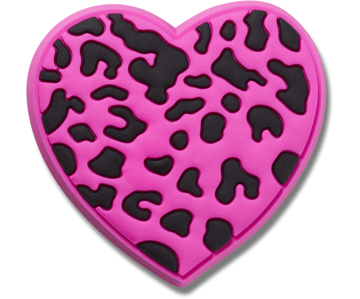 Purple Cheetah Print Heart