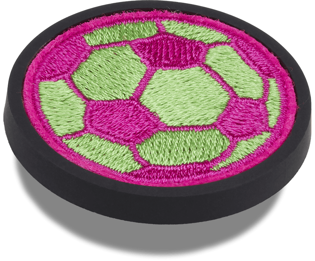 Neon Soccer Ball Varsity Patch