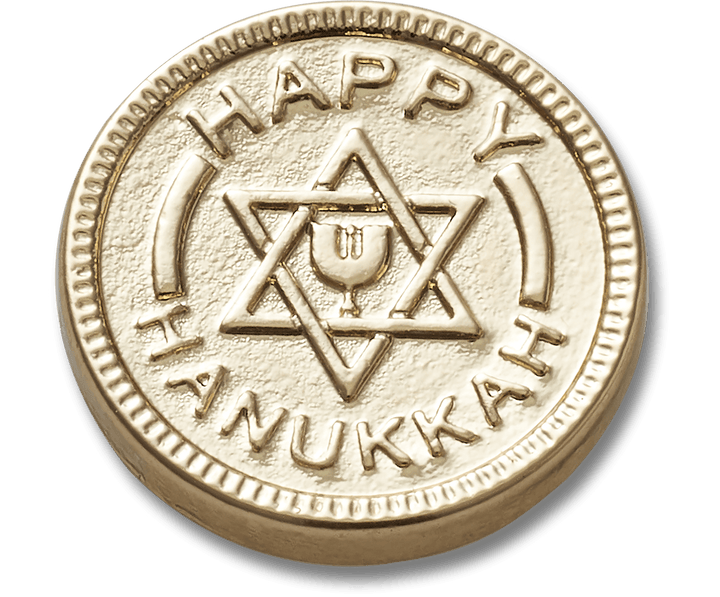 Gold Star Happy Hanukkah