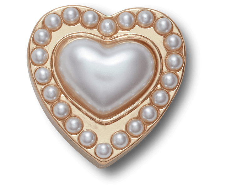 Gold Pearl Heart