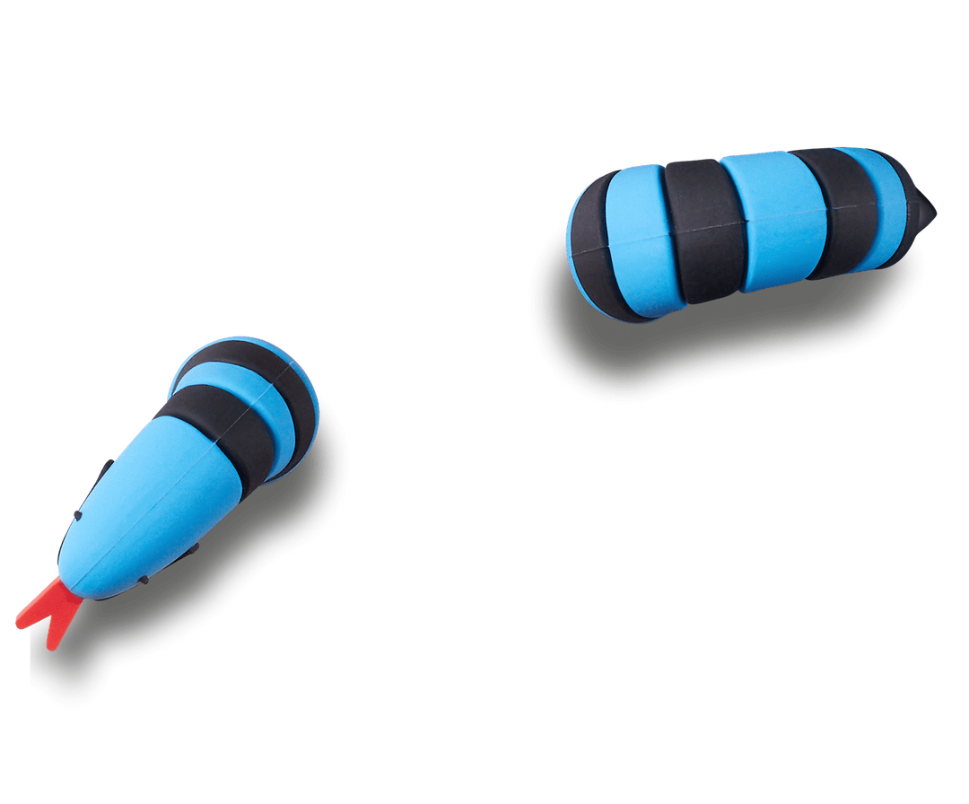 Crocs 3D Blue Snake Jibbitz