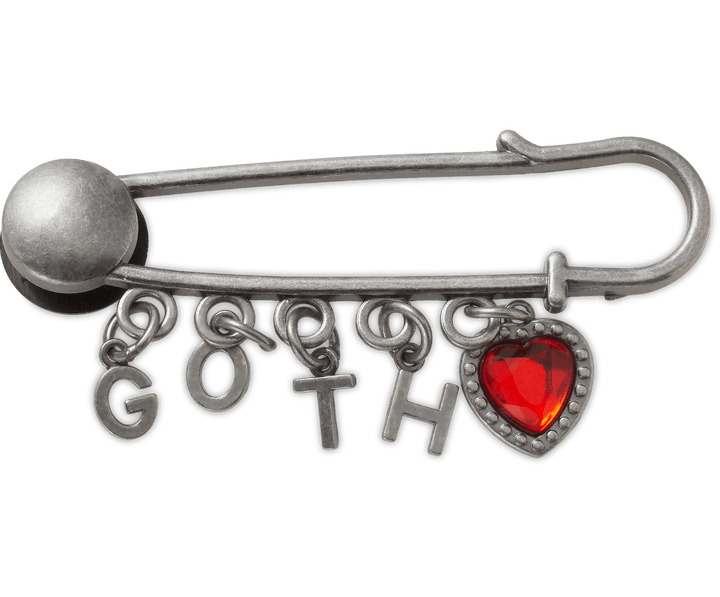 Crocs Goth Safety Pin Jibbitz