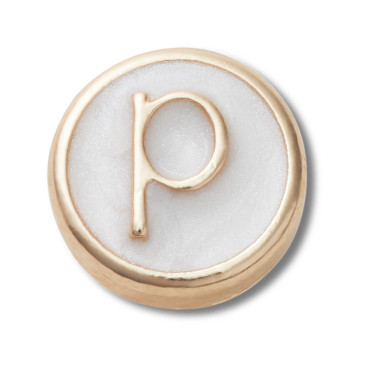 Tiny Pearlized Letter P