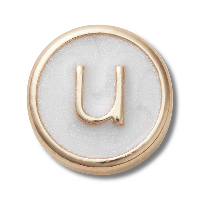 Tiny Pearlized Letter U