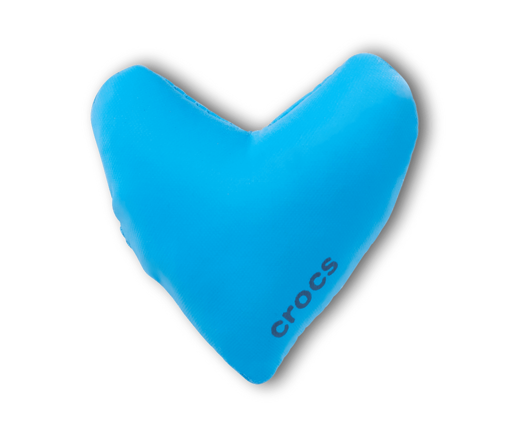 Crocs Jibbitz Blue Puff Heart