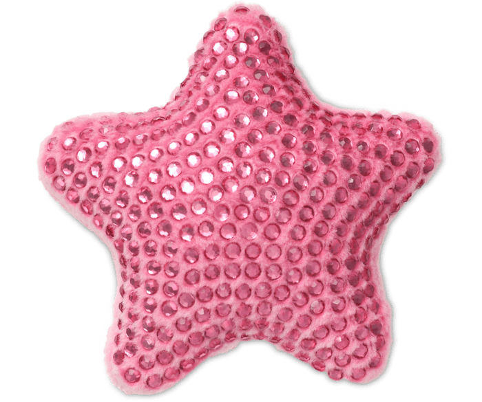 Crocs Jibbitz Plush Studded Pink Star