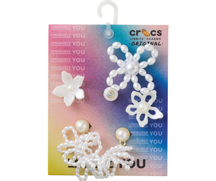 White Pearl Beaded 5 Pack