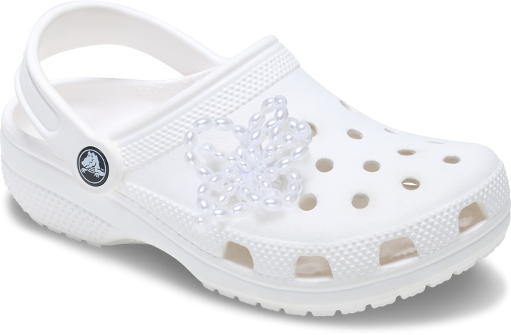 White Pearl Beaded Floral