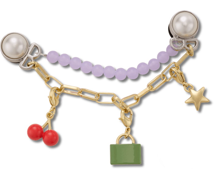 Purple Meta Charm Chain