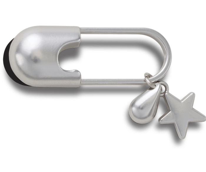 Silver Meta Safety Pin
