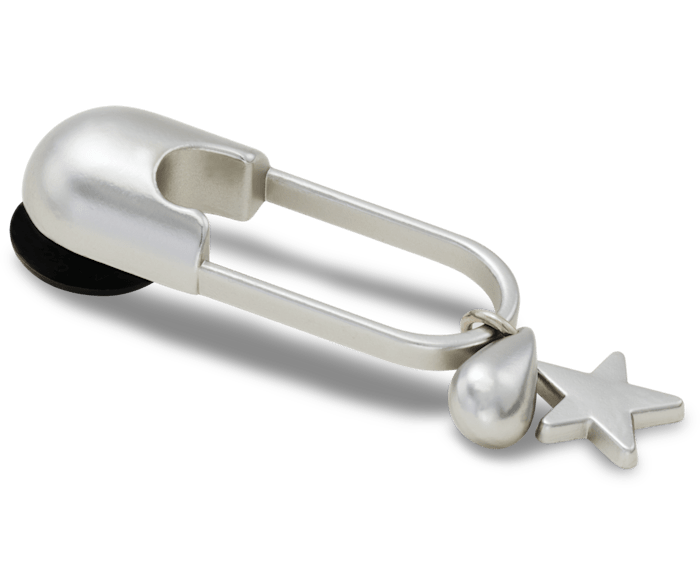 Silver Meta Safety Pin