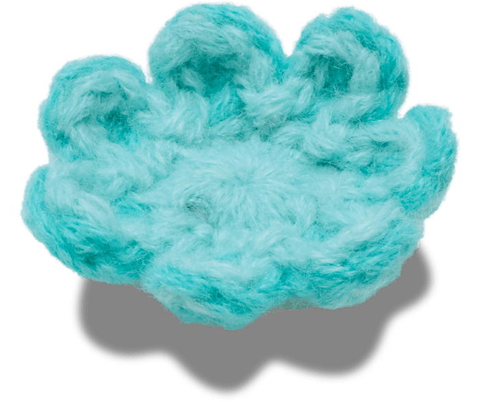 Crochet Blue Flower