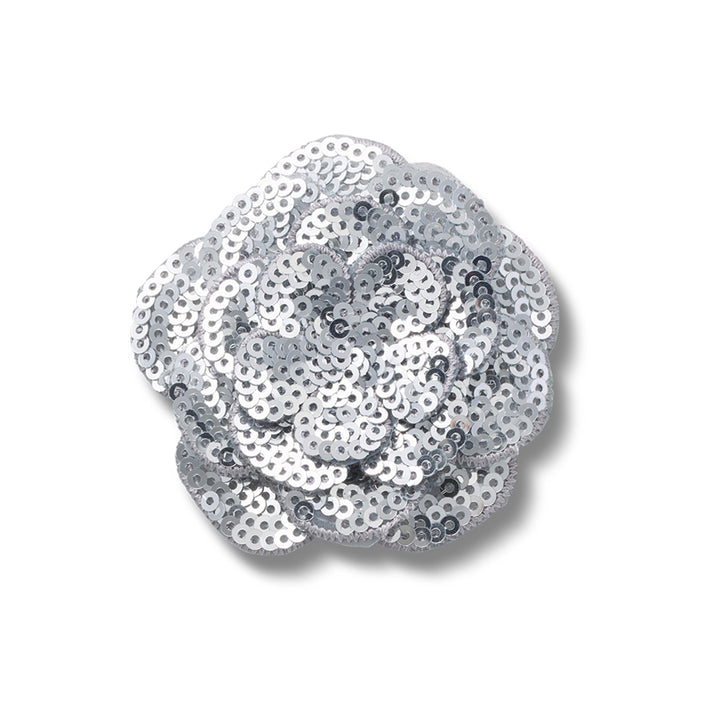 Silver Sequin Flower