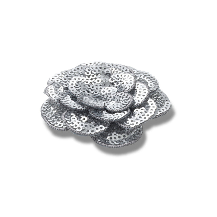 Silver Sequin Flower