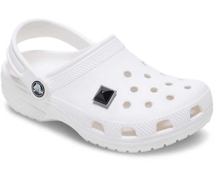 Black and Silver Pyramid Stud