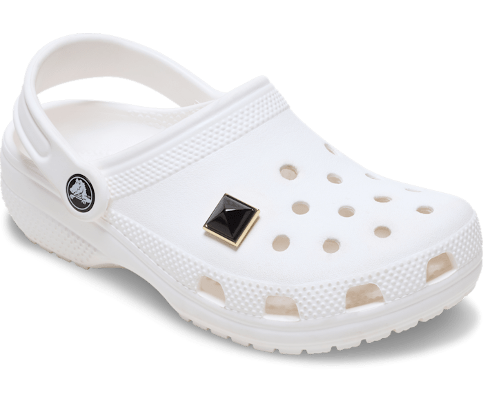 Black and Gold Pyramid Stud