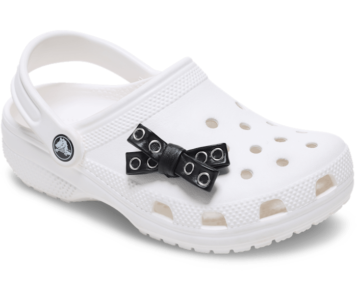 Black Grommet Studded Bow