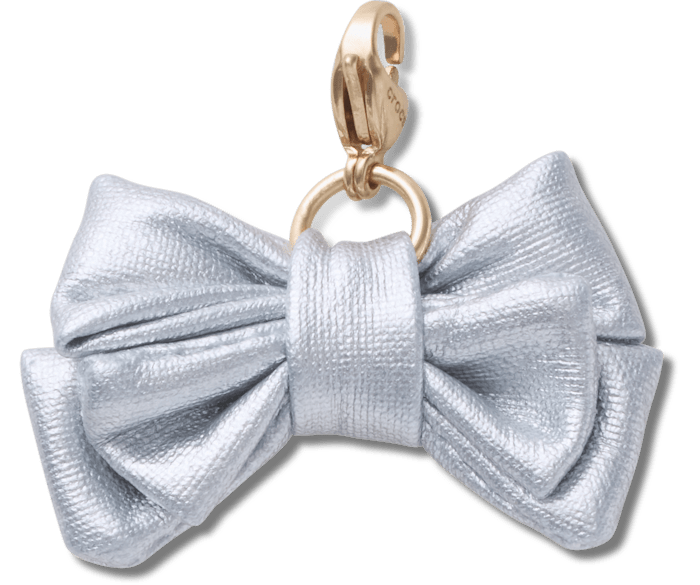 Silver Bow Charm