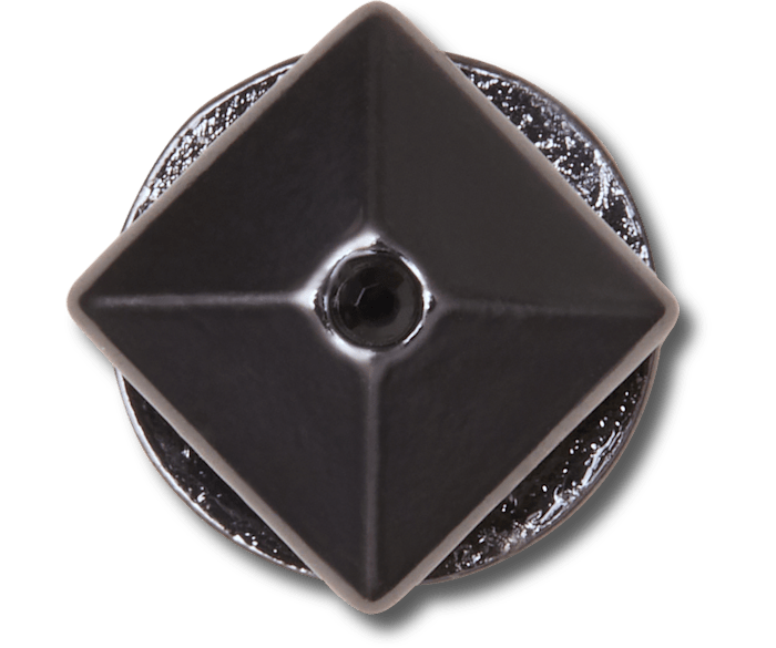 Dark Silver Pyramid Stud
