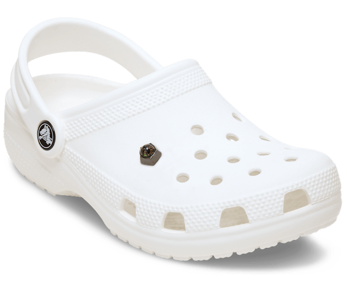 Dark Silver Pentagon Stud