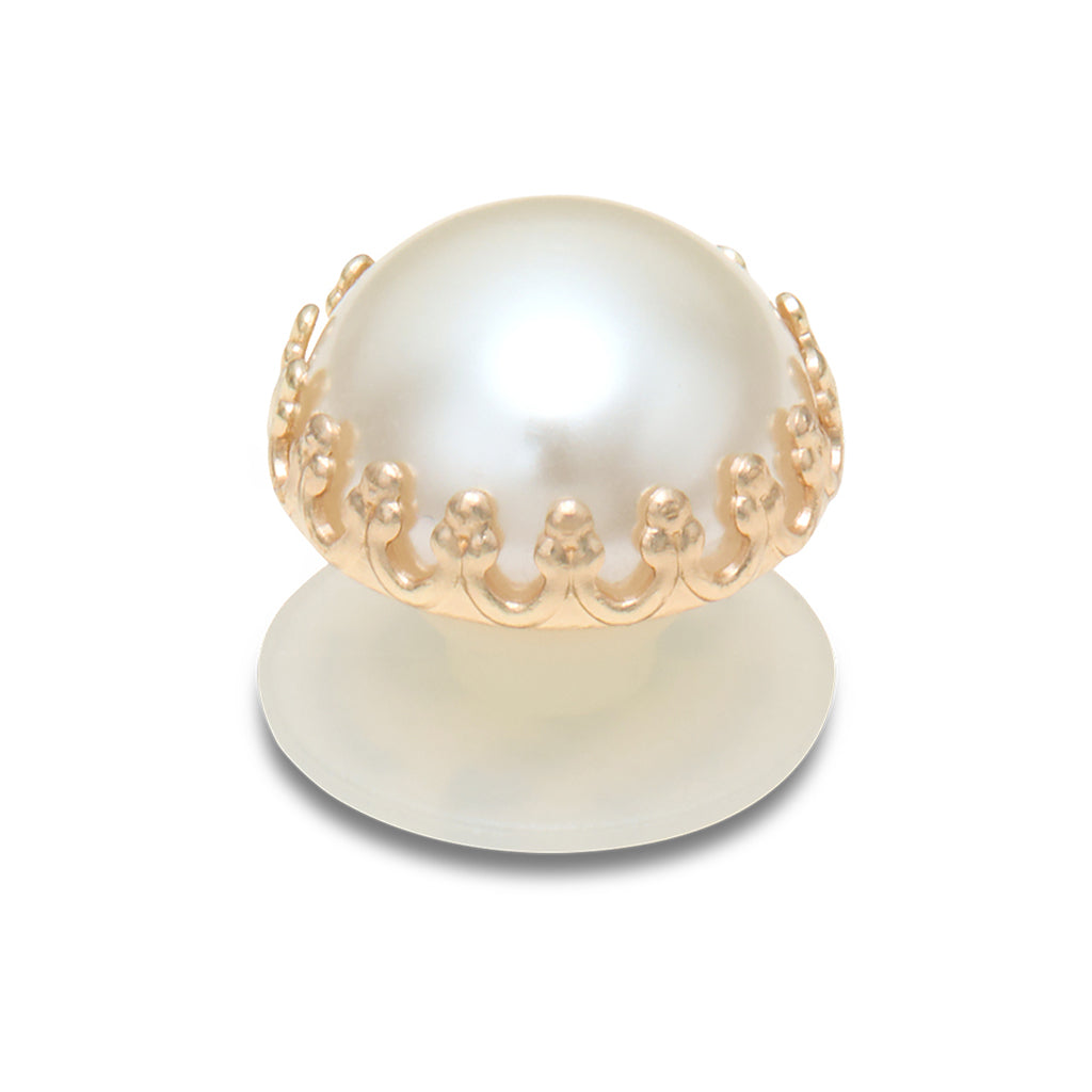 Pearl with Gold Accents