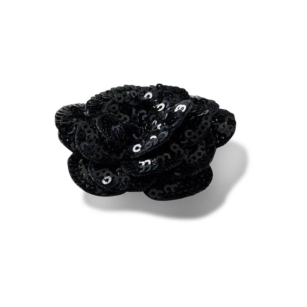 Black Sequin Flower