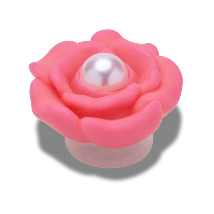 Pink Flower With Pearl Center