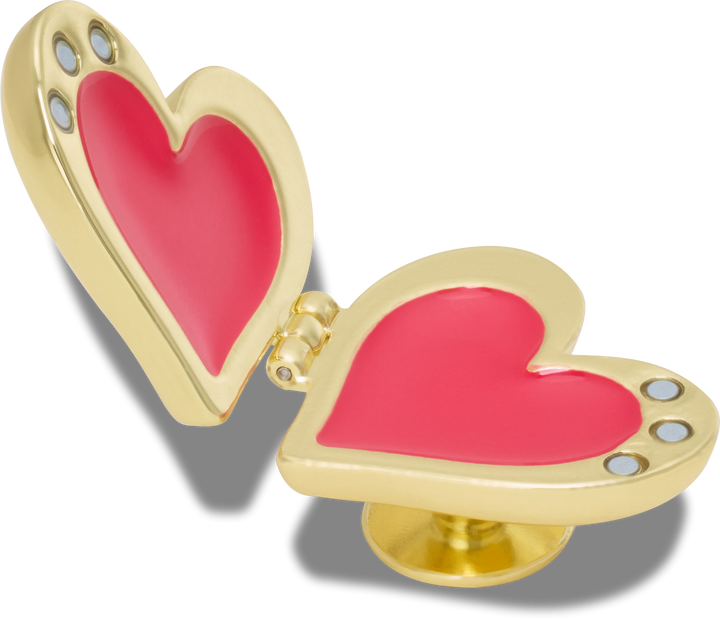 Gold Bubble Locket Heart