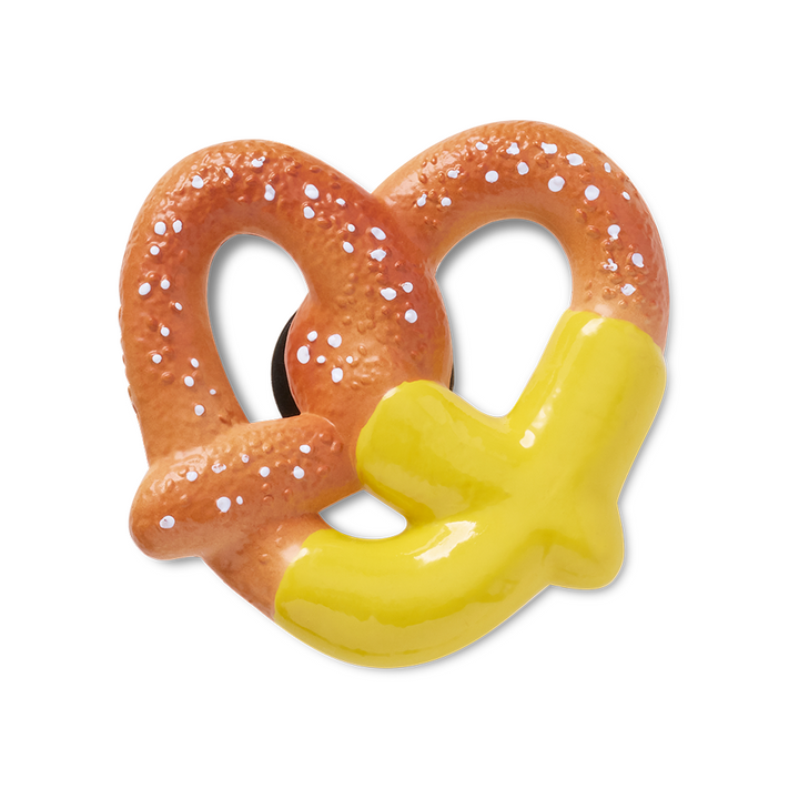 Pretzel Dipped in Mustard