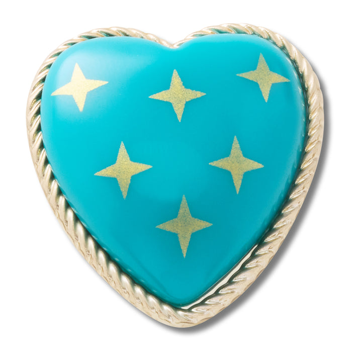 Turquoise and Gold Heart