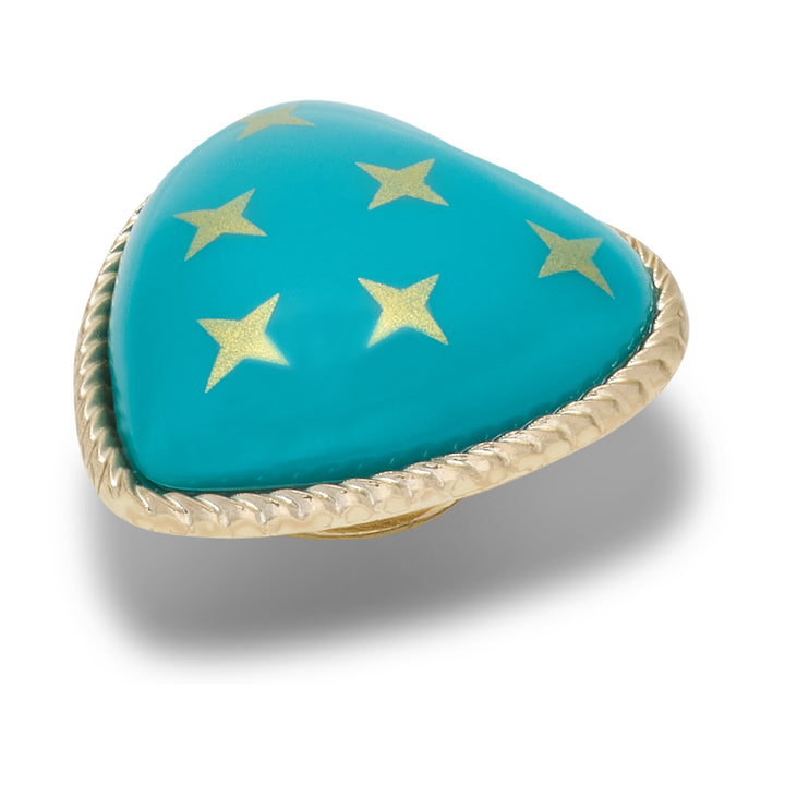Turquoise and Gold Heart