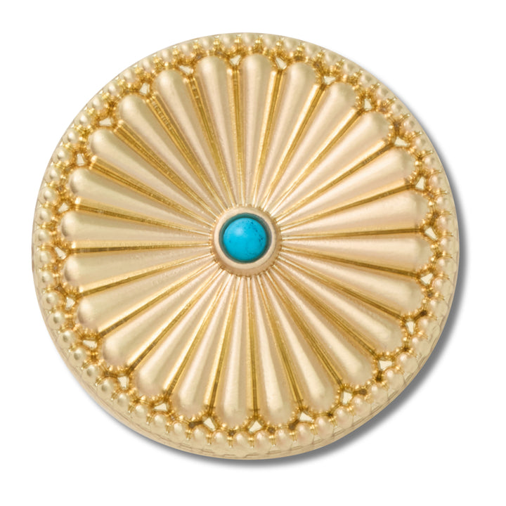 Gold Turquoise Western Stud