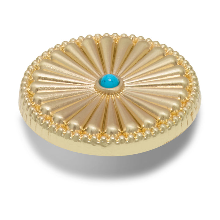 Gold Turquoise Western Stud