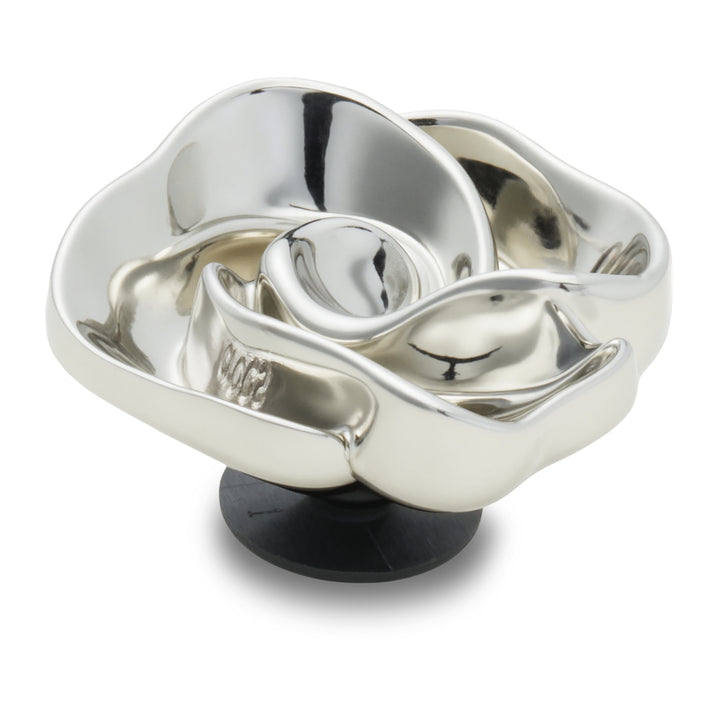 Silver Flower Swirl