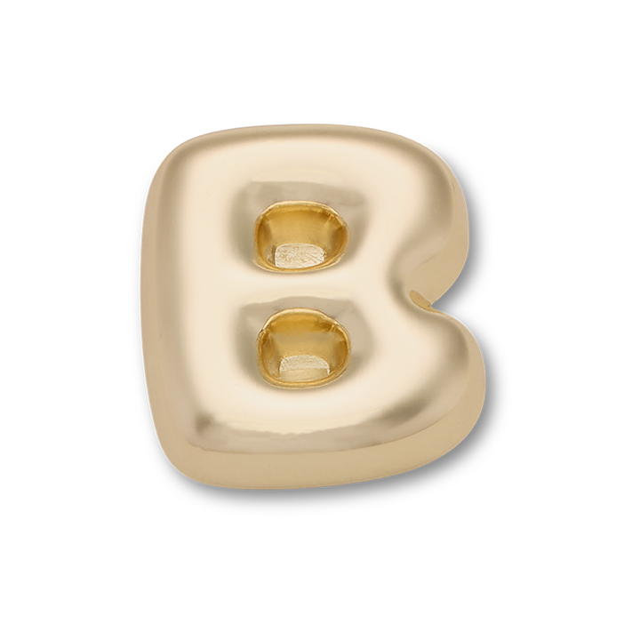 Gold Bubble Letter B