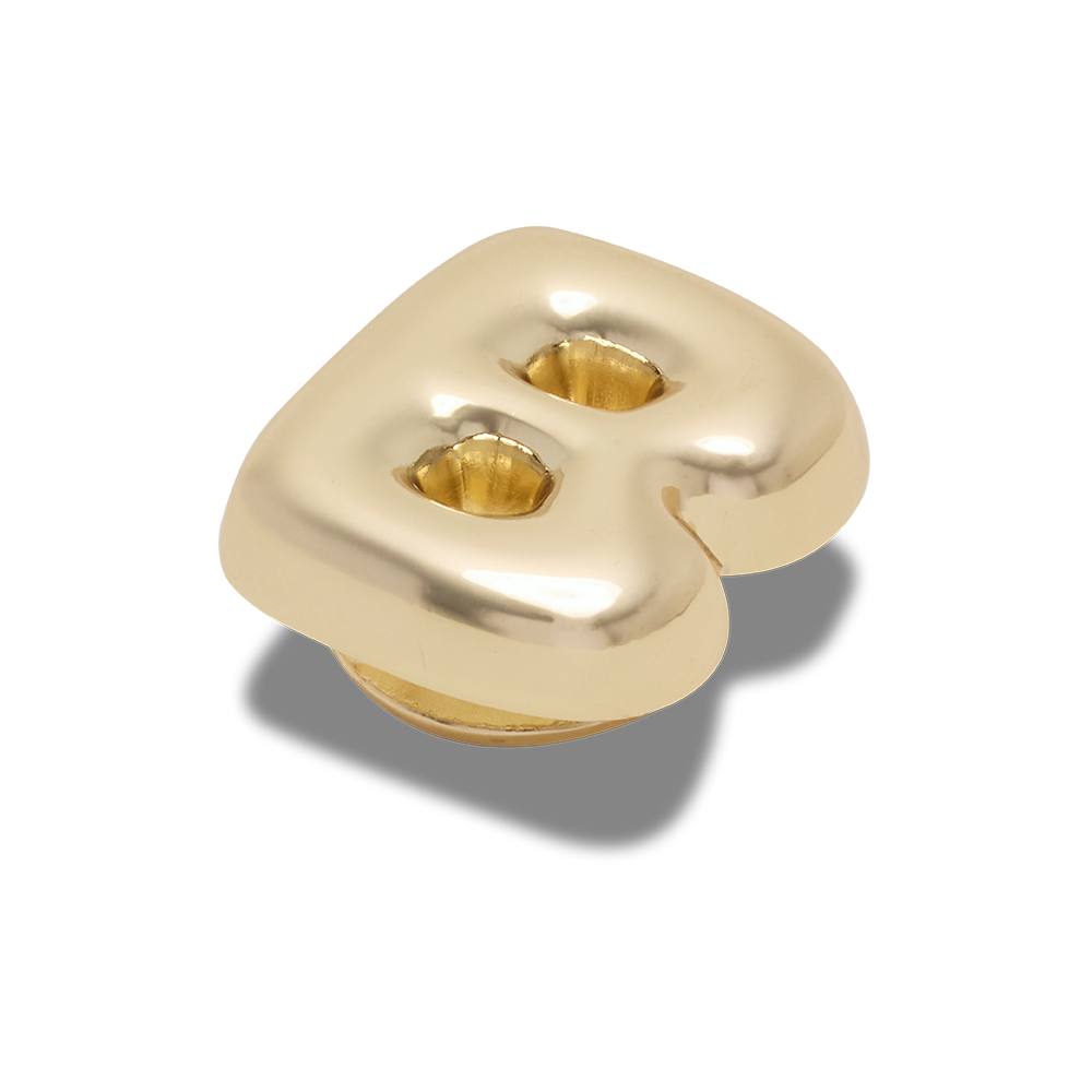 Gold Bubble Letter B