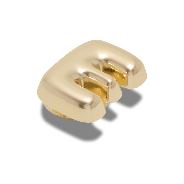 Gold Bubble Letter E