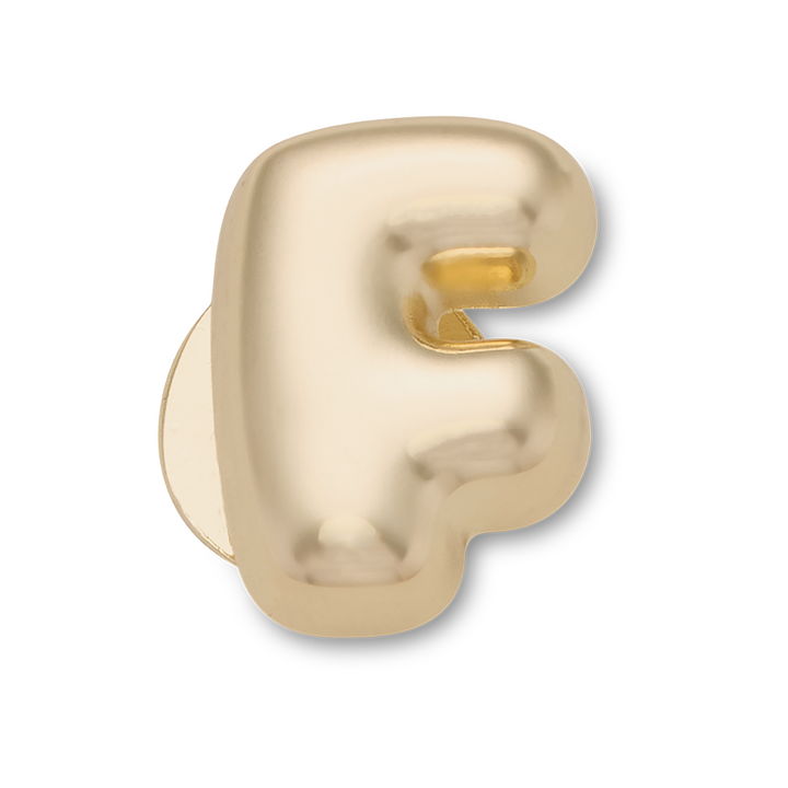 Gold Bubble Letter F