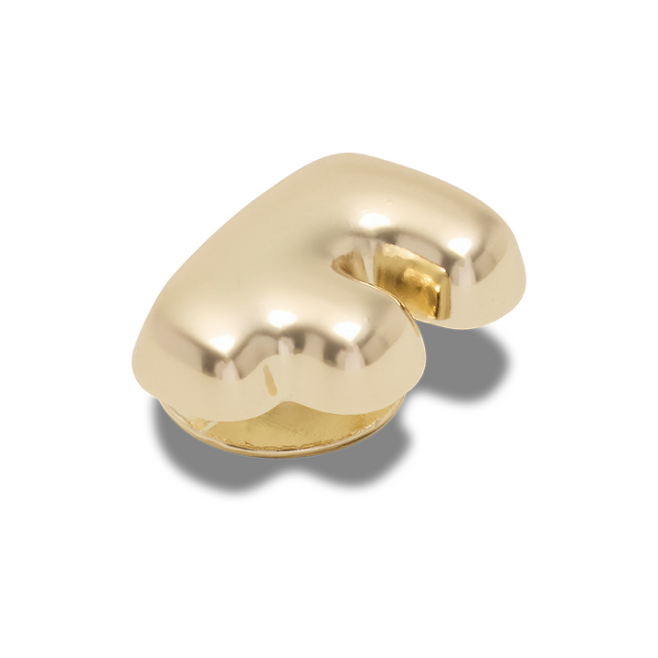 Gold Bubble Letter F