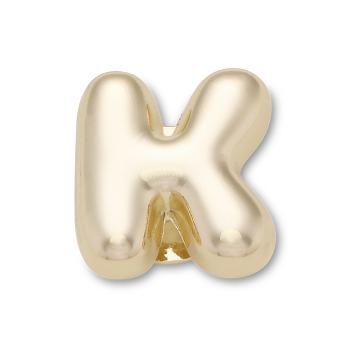 Gold Bubble Letter K