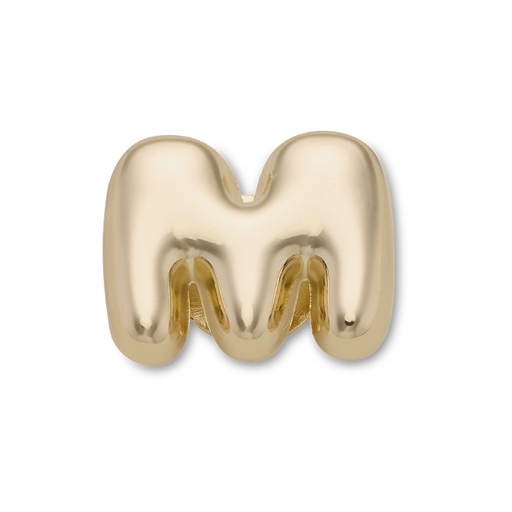 Gold Bubble Letter M