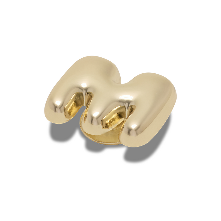 Gold Bubble Letter M